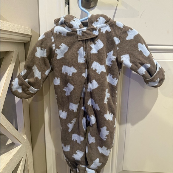 Carter's Other - Carter's Brown and Light Blue Bear Print Bodysuit (Boy)
